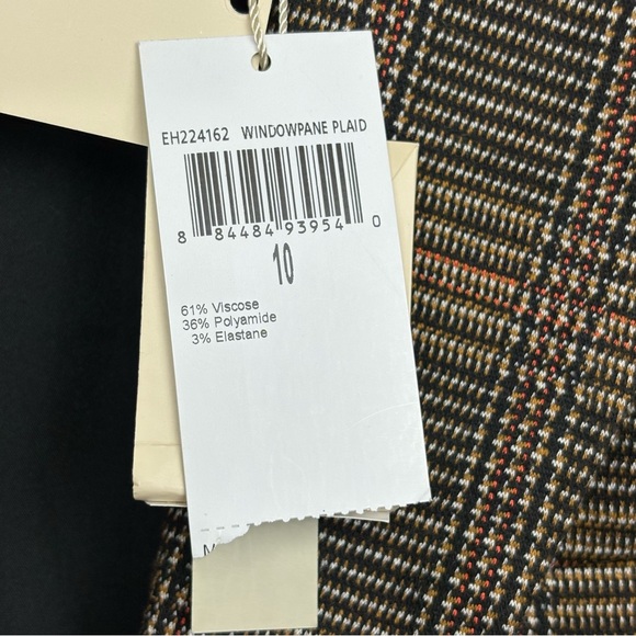 NWT Elie Tahari Windowpane Plaid Cropped Blazer‎ Jacket 10 - Picture 3 of 10